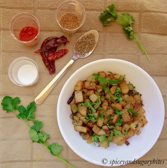 Jeera Aloo/ Spicy Cumin Potatoes